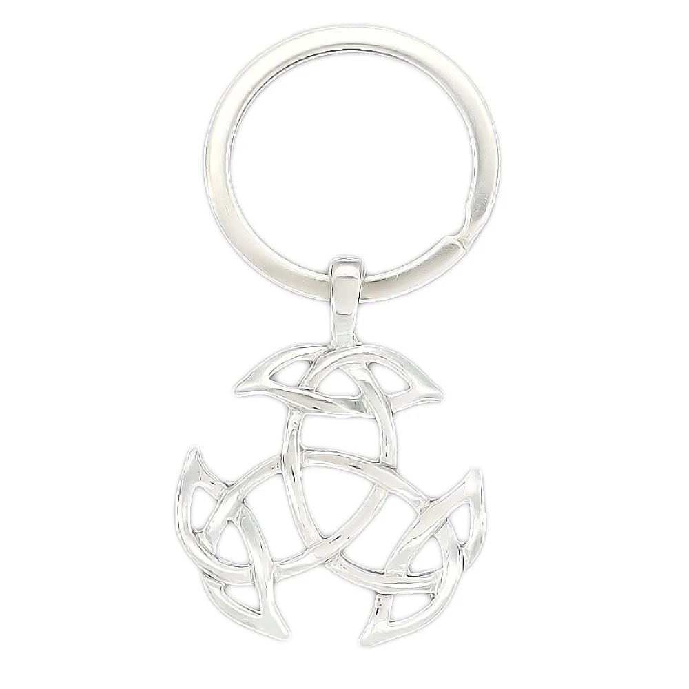 Buy DOUBLE NOSE Alloy Silver Tone Triquetra Trinity Knot Key Chains Charms Key