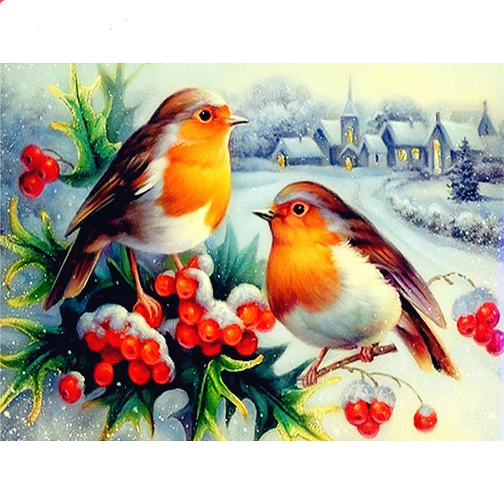 Fezrgea 5D DIY Бриллиантовая мозаичная фигурка животного Полный Круглый дрель