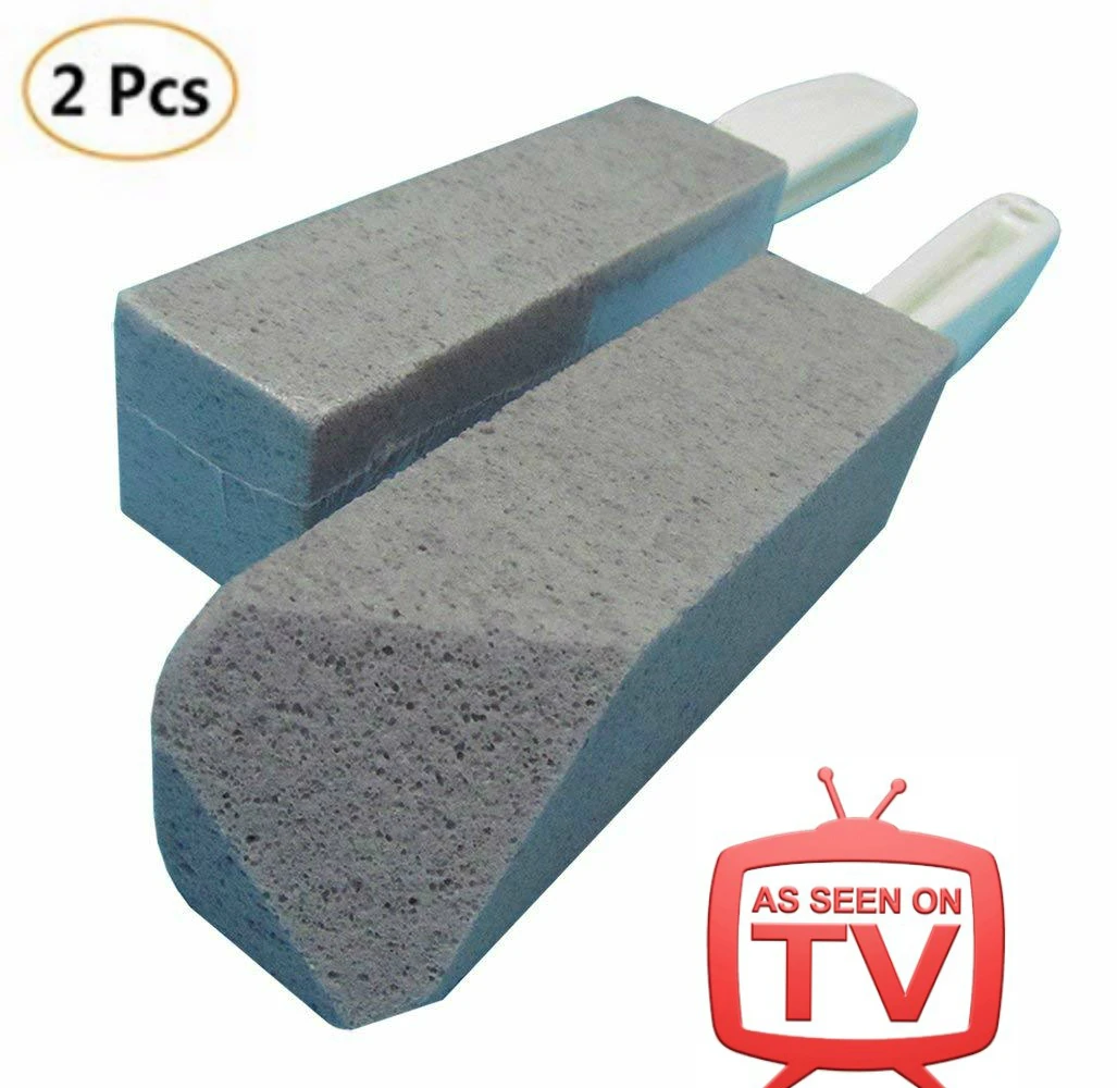 

2pc Pumice Stone Wizard Brush MultiUse Cleaning Brush Sink Cleaning Scrubber Toilet Cleaner Bathroom Kitchen Tools As Seen on TV