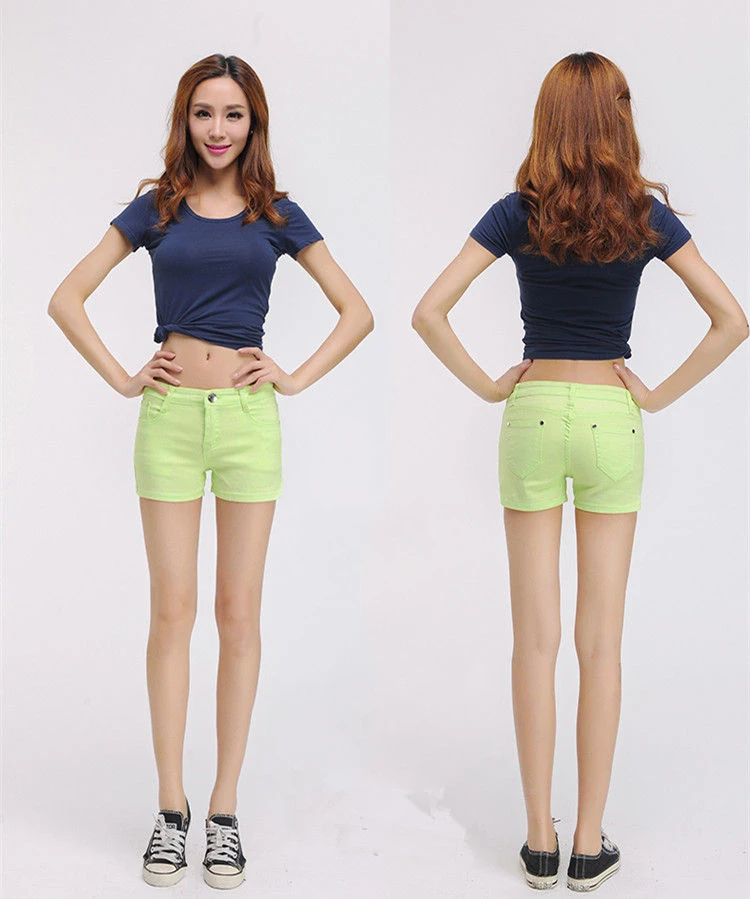 Spring leisure stretch candy colored seven-point trousers women's summer pencil trousers thin style trousers women's small foot breeches (6)