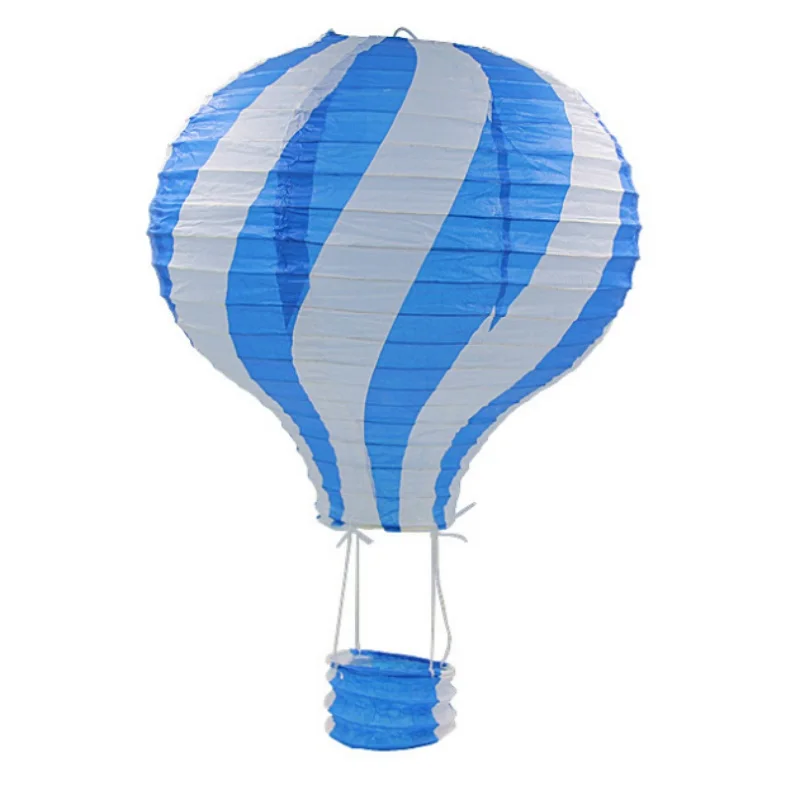 

Paper Lantern Rainbow Printing Hot Air Balloon Wedding Decoration Children's Bedroom Hanging Birthday Party Decorations wd02