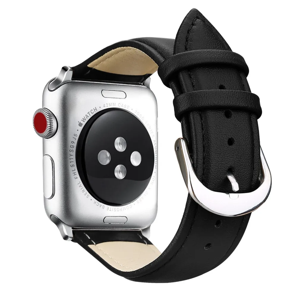 Новые винтажные Кожаные Ремешки для наручных часов аксессуары iwatch браслет Apple watch