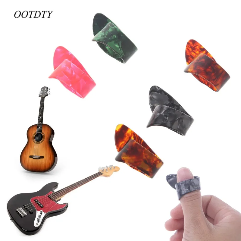 OOTDTY 1PC Celluloid Guitar Thumb Pick Plectrums Guitar Plastic New in