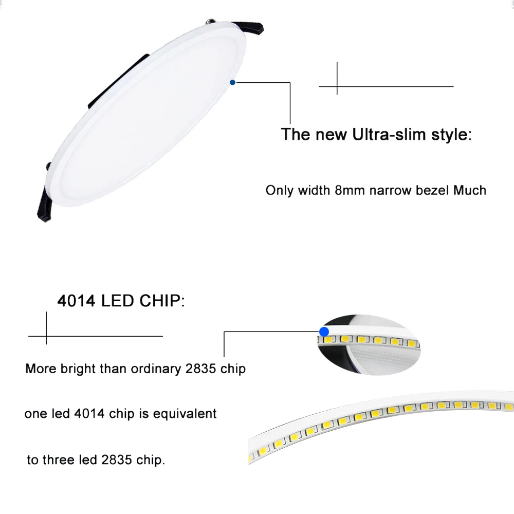KHLITEC-4-PACK-Ultra-Thin-Led-Downlight-8W 16W 22W 30W-Round-LED-Panel-Recessed-Light-85-265V-LED-Ceiling-Lamp-For-Indoor(3)