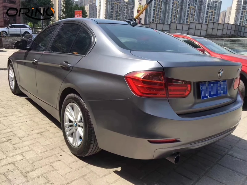 Charcoal Grey Metallic Vinyl Wrap-3