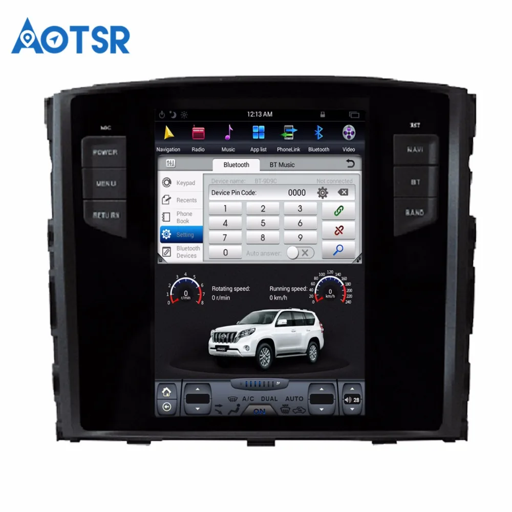Clearance Android 7.1 Tesla style Car No DVD Player GPS Navigation For MITSUBISHI PAJERO V97 V93 Shogun Montero 2006+headunit multimedia 5