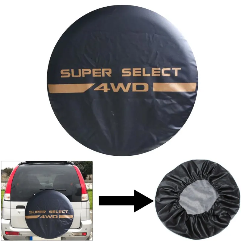 

Car Styings 4" 15" 16" 17" inch PVC Leather Auto Vehicle Spare Tire Cover Case Protector Bag Pouch for jeep wrangler accessories