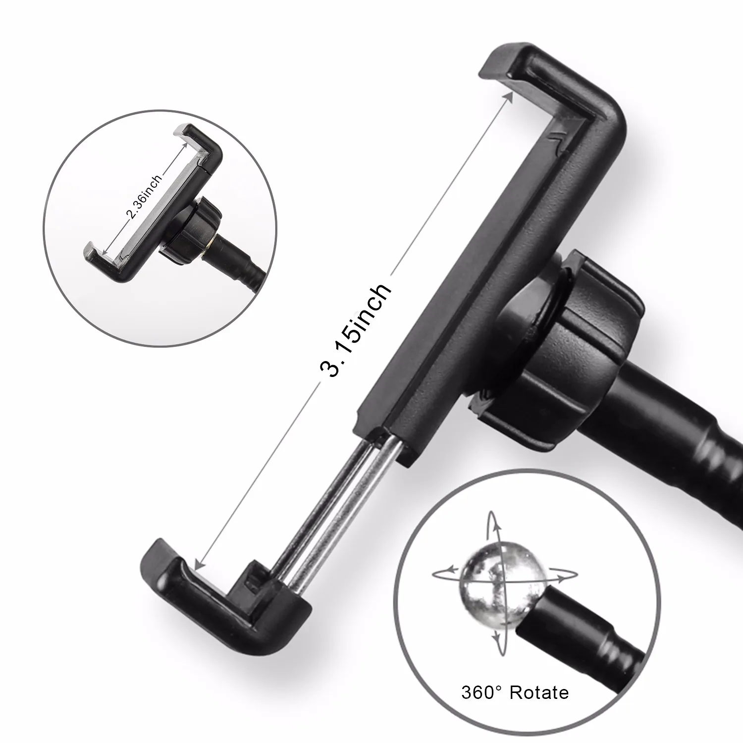  Photo Studio Selfie LED Ring Light with Cell Phone Mobile Holder for Youtube Live Stream MakeupPhon - 33042950015