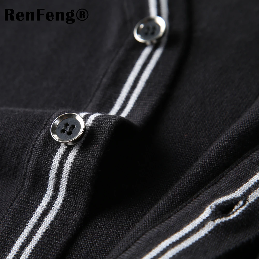 New Brand Sweater Men V-Neck Solid Striped Slim Fit Knitting Mens Sweaters Cardigan Male 2018 Autumn Fashion Casual Tops Sweter (6)
