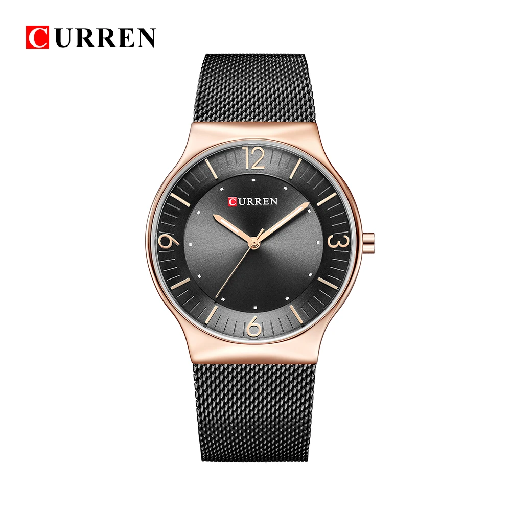 CURREN часы для мужчин лучший бренд класса люкс кварцевые часы классический черный Бизнес наручные часы полный стальной ремешок часы Relogio Masculino