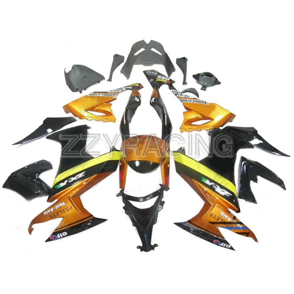 

Injection Fairings Kits for Kawasaki ZX10R 2008 - 2010 Year 2009 Complete ABS Plastic Motorbike Body Work Yellow Gold Panels