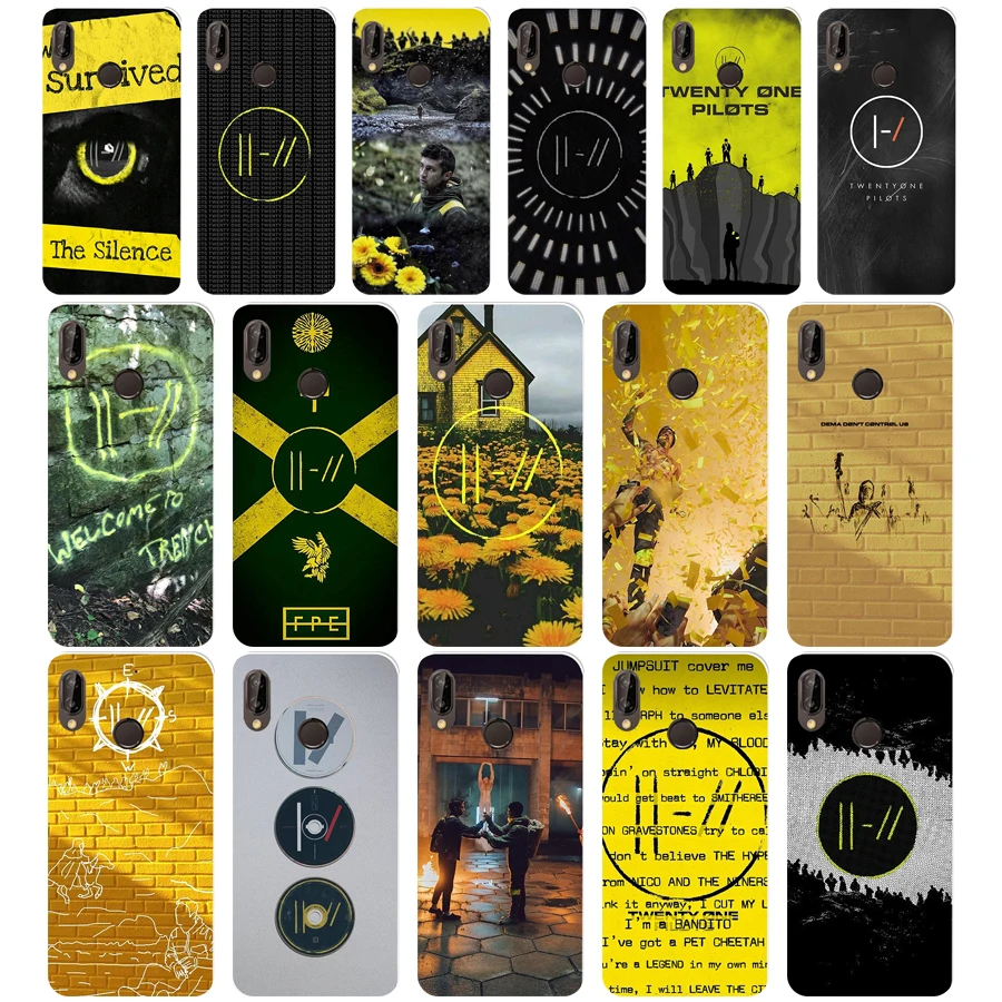 

280WE Twenty One Pilots 21 Pilots Soft Silicone Tpu Cover Case for Honor 10 huawei p 10 20 lite y5 y6 prime 2018 mate 10 20 lite