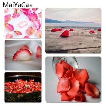 

MaiYaCa New Arrivals Rose petal Durable Rubber Mouse Mat Pad Size for 180x220x2mm and 250x290x2mm Small Mousepad