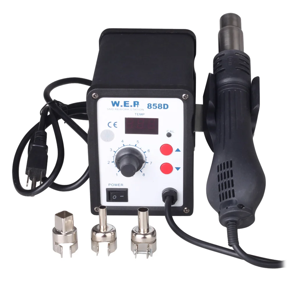 

SMD Rework Station Soldering Iron Hot Air Gun Rework Station LCD Display 110V
