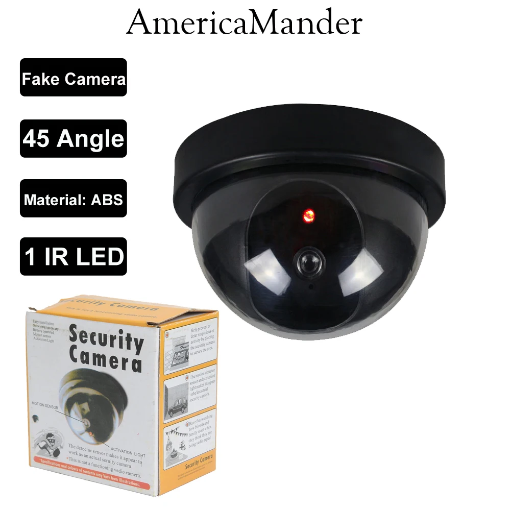 Wireless Home Security Fake Camera Simulated video Surveillance IR Led