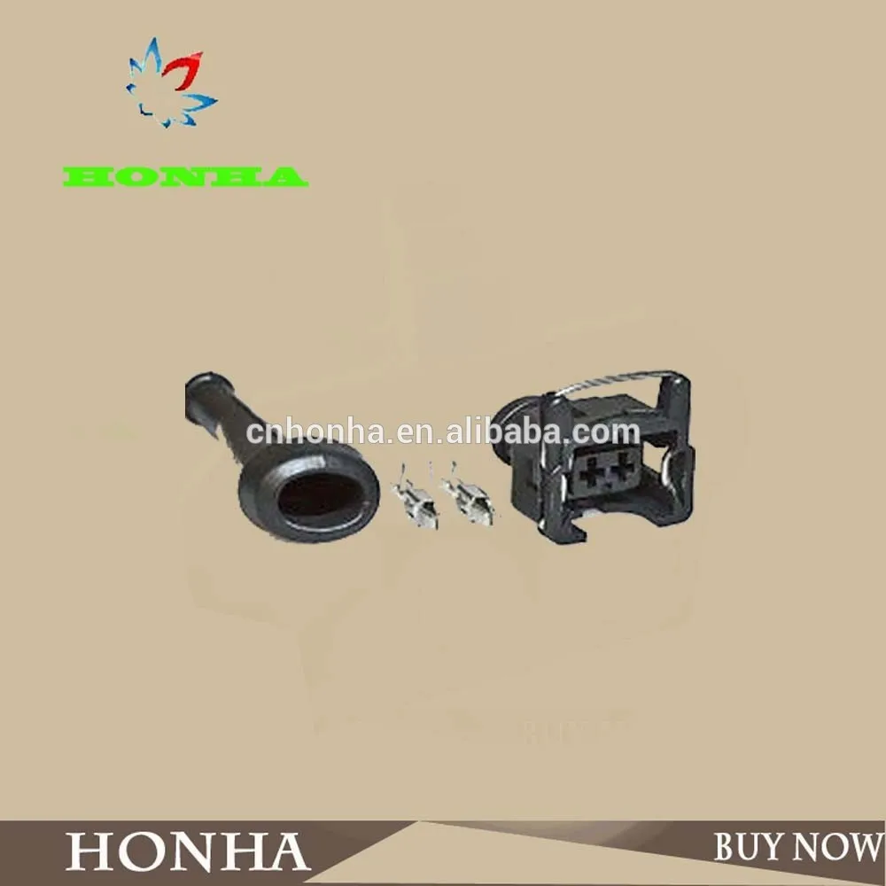 

Free shipping 20/50/100 pcs 2Pin 10X EV1 Short plug Female Fuel Injector Connector 750cc 1000cc 650cc with rubber cover