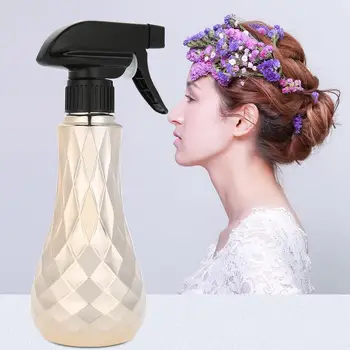 

300ml Refillable Hairdressing Water Sprayer Barber Empty Spray Bottle Haircut Tool Silver Profashionable Salon Hairstyling Tool