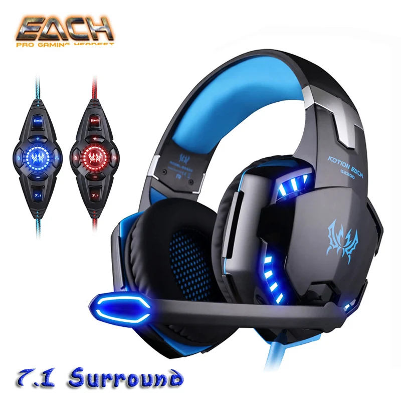 bilder für Kotion each g2200 usb 7.1 surround vibration professionelle gaming kopfhörer led spiele mikrofon headset stereo bass für pc gamer bilder für Kotion each g2200 usb 7.1 surround vibration professionelle gaming kopfhörer led spiele mikrofon headset stereo bass für pc gamer