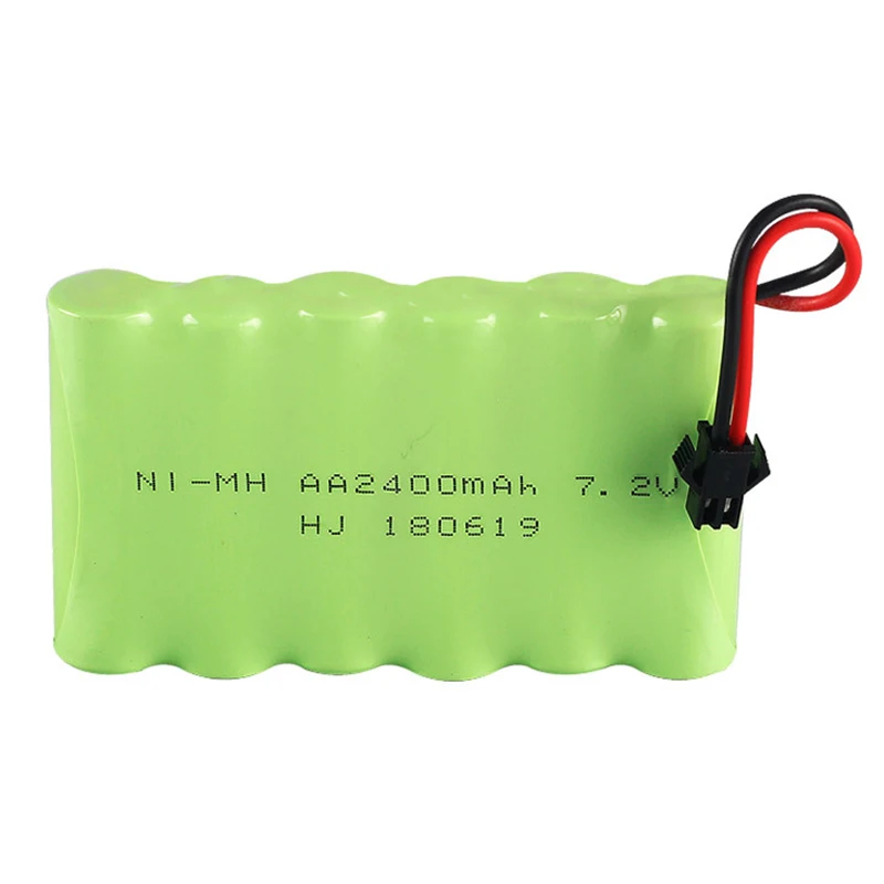 7,2 V 2400mAh перезаряжаемый никель-металл-гидридный аккумулятор, сменный аккумулятор 6* AA для дистанционного управления, электрические игрушки, автомобили, лодки, освещение