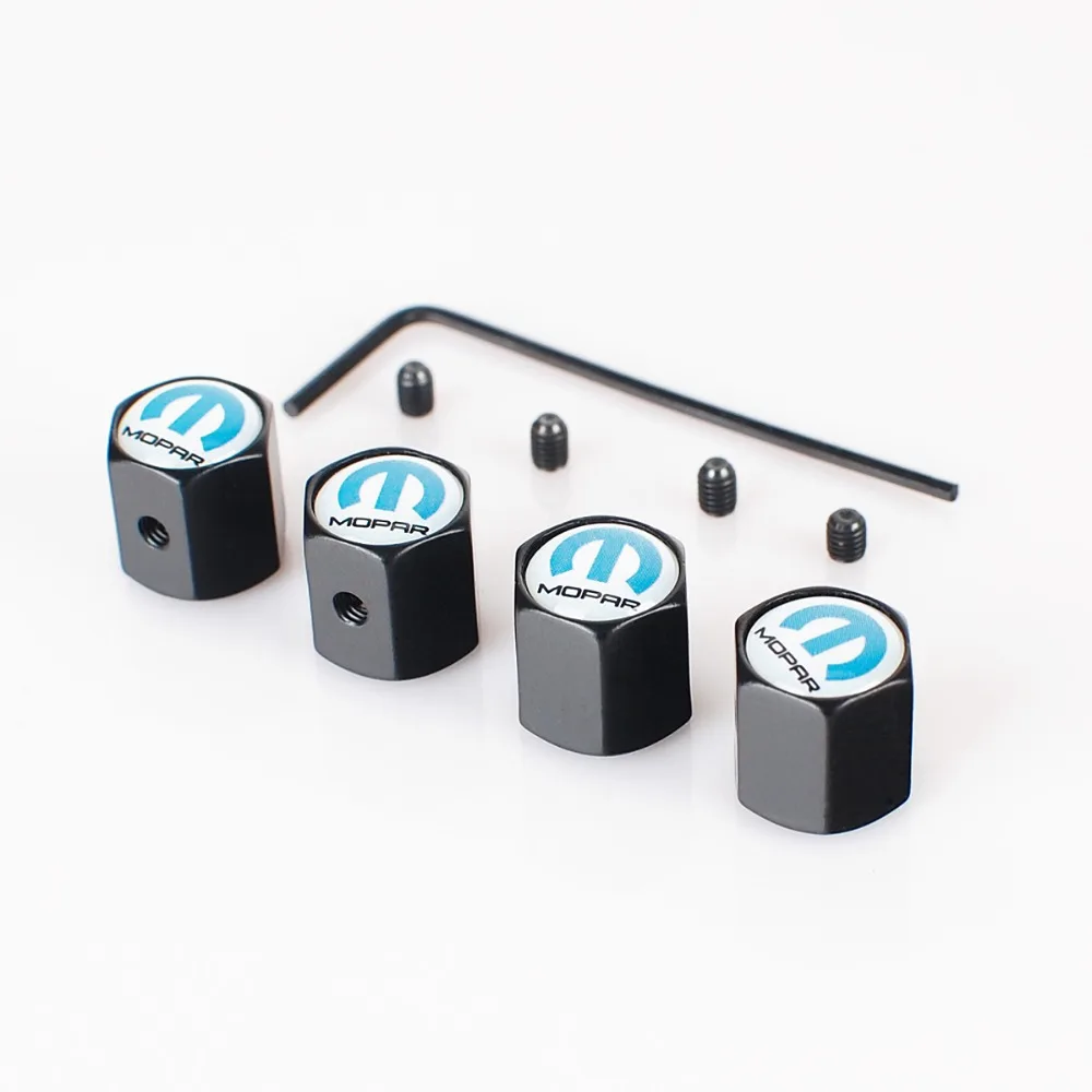 

MOPAR Logo Car Wheel Tyre Tire Valve Stem Air Caps Anti-theft Covers Automobile Motorcycle Styling Accessories
