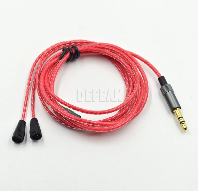 Rouge Remplacement Audio Câble Pour Sennheiser Ie8 Ie 8 Ie80 Ie8i