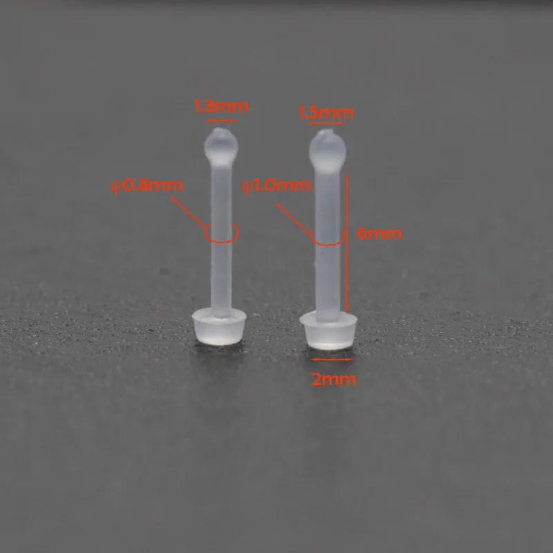 10 шт. невидимые силиконовые шпильки для пирсинга, кольцо, прозрачный мягкий био пластик, маленький нос, трагус, анти-аллергические пирсинг, ювелирные изделия