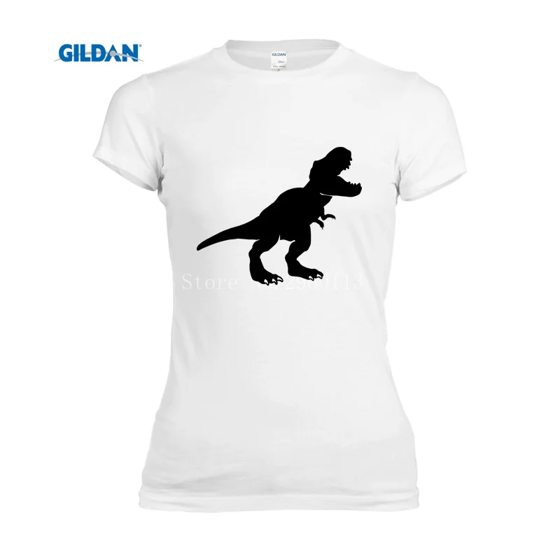 Customize women's t shirt Dinosaur funny tshirt women Lovely cotton lady t-shirt for Pop Top Tee | Женская одежда