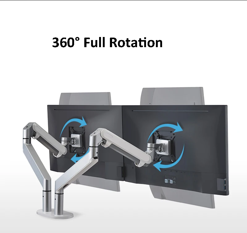Hyvarwey OZ-2 Dual Arm Monitor Mount Desk Stand