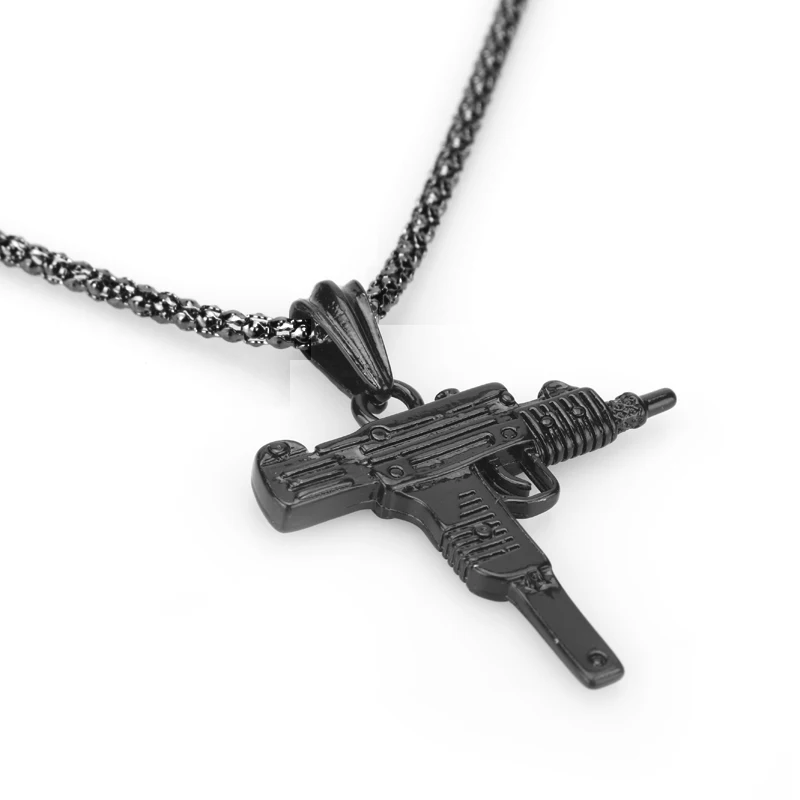 PUBG Game UZI Kolye GUN ожерелье в форме подвески мужское ювелирное изделие стиле хип хоп 3
