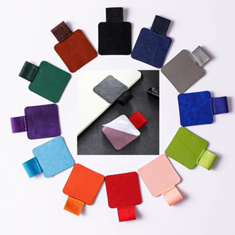 Multiple Colors Sticky Pen Clip Pencil Holder School Office File Diary Notebook Accessories pen holder stationery organizer pen pencil case