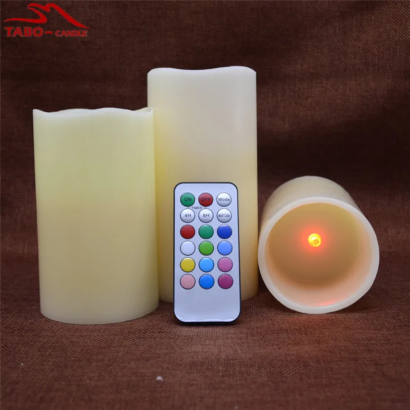 Luminessence Color Changing Led Candle 12 Color Options Flameless Wax