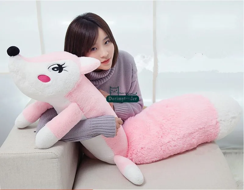 Dorimytrader 63'' 160cm Little Prince Anime Fox Doll Giant Plush Soft Stuffed Cartoon Fox Toy Free Shipping DY60989 (6)_2