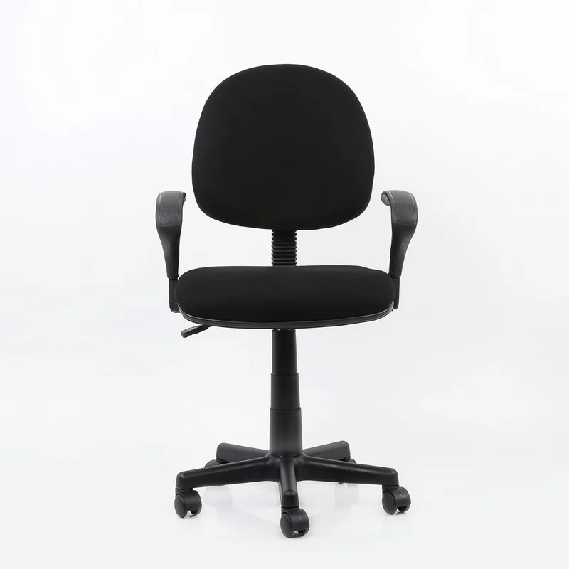 95153 Кресло для персонала Barneo K-102 черная ткань кресло офисное кресло компьютерное кресло с газ-лифтом мебель для офиса компьютерные кресла для дома и офиса в Казахстан по России