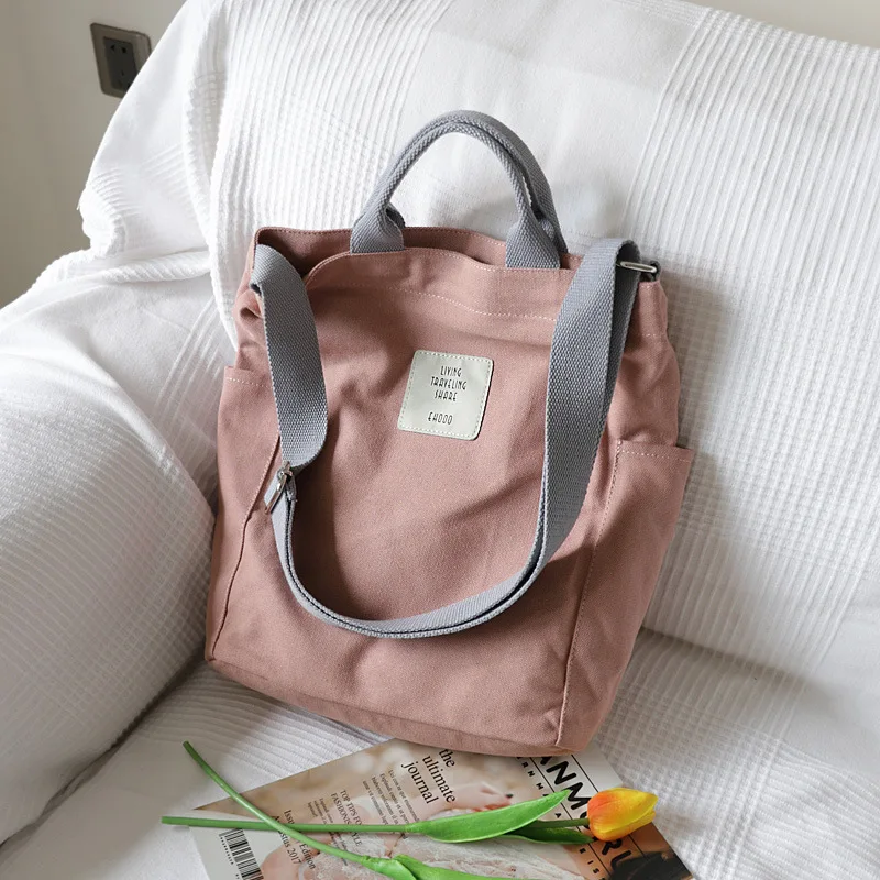 Корейская версия дикой холщовой сумки через плечо женская простая художественная сумка-мессенджер Модная студенческая вместительная сумка