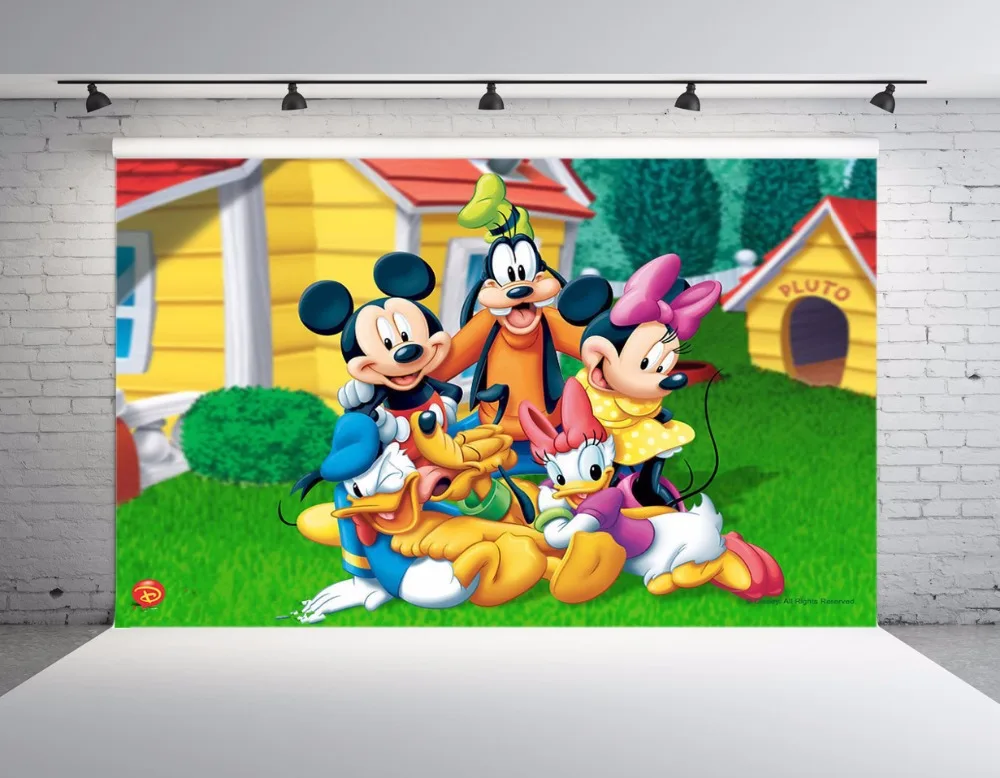 

SHENGYONGBAO Vinyl Backdrops for Photography Mickey Mouse theme Photo Studio Background NML-1087