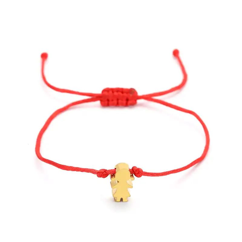 A La Main Fil Rouge Bracelet Reglable En Acier Inoxydable Bracelets Porte Bonheur Pour Femme Fille Anniversaire Chanceux Pendentif Bracelets Aliexpress