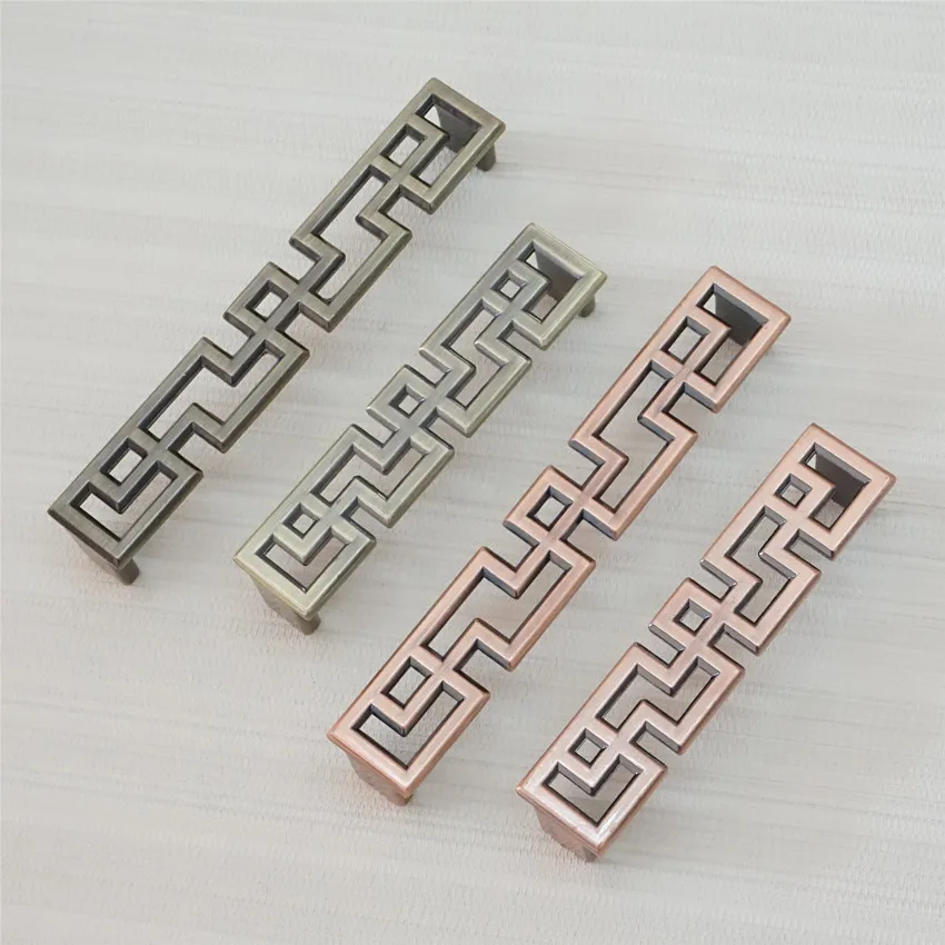 

3.75'' 5'' Dresser Pulls Antique Bronze Copper Drawer Pulls Handle Kitchen Cabinet Handles Door Pull Knobs Furniture Hardware