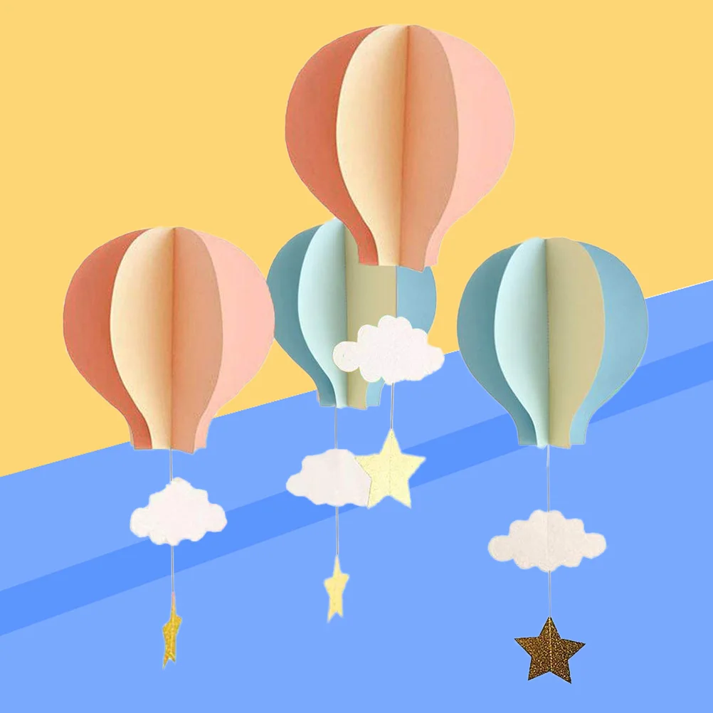 4 шт. окно для детского сада Висячие 3D Бумага воздушный шар украшения "облако" для свадьбы детский душ День рождения украшения