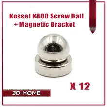 12kit=24pcs 3D Printer Reprap Delta Kossel K800 Round Screw Ball + Round Magnetic Bracket / 3D Printer Reprap Delta Kossel K800