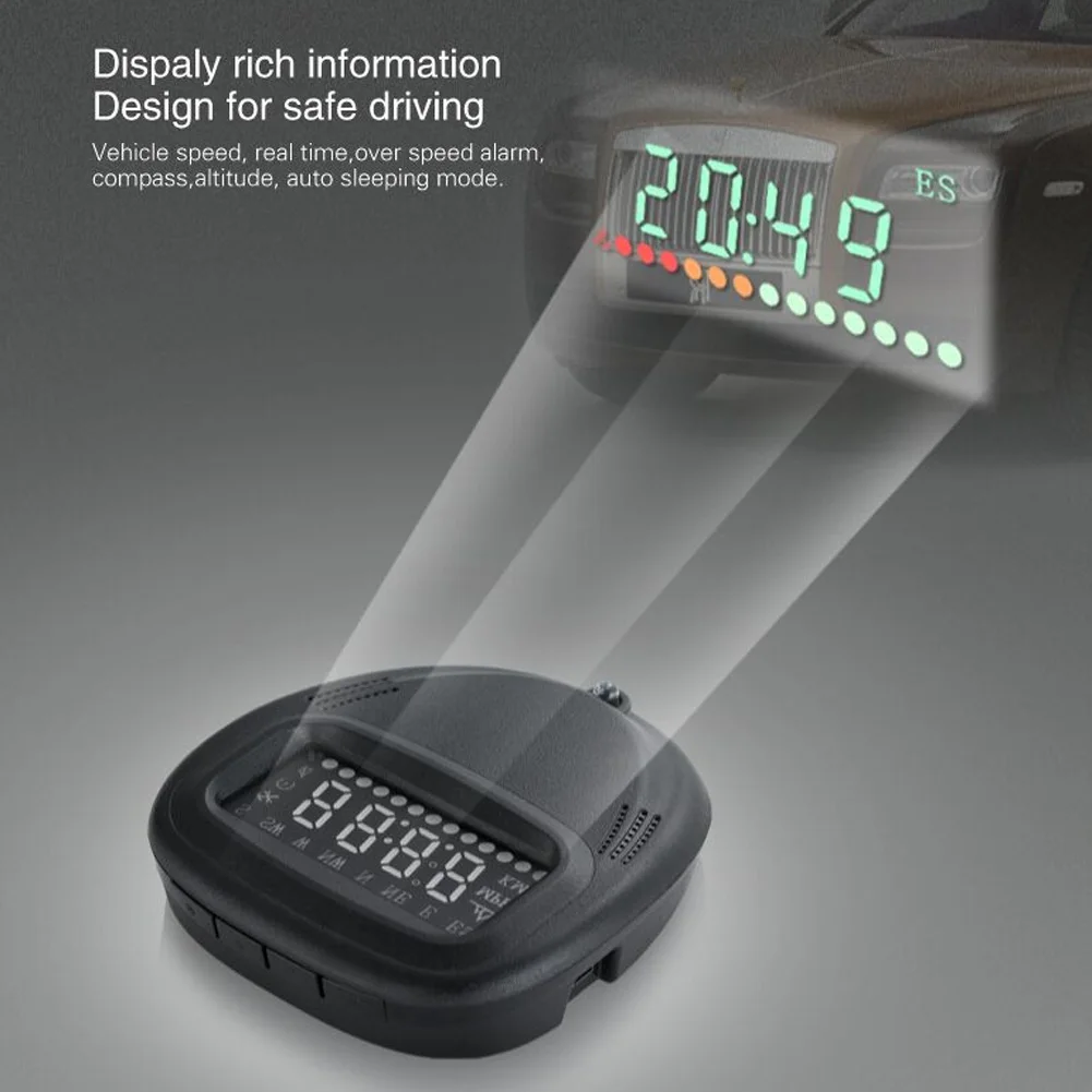 

Universal OBD2 Car HUD Auto GPS Head Up Display Overspeed Warning Alarm System Digital Car Speed Projector on the Windshield