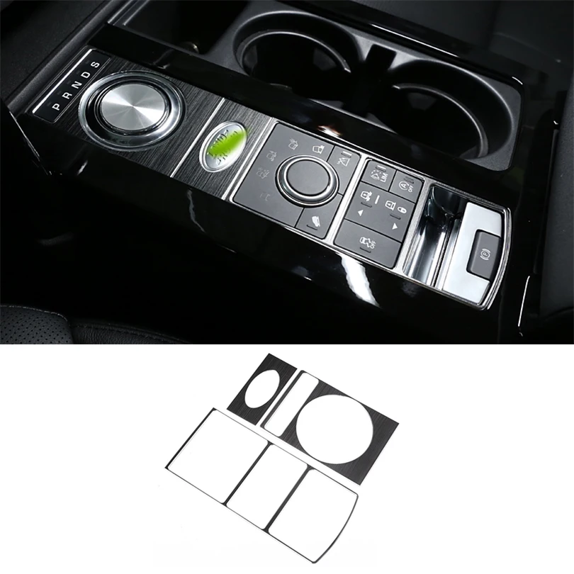 

3Pcs Car Styling Aluminum Alloy Gear Function Area Protector Cover Trim For Land Rover Discovery 5 LR5 L462 S/SE Version