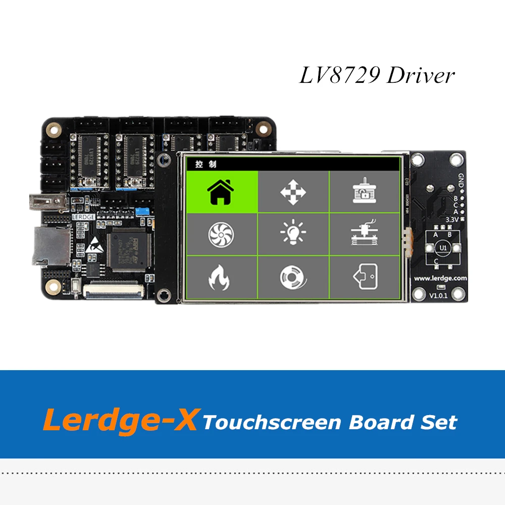 Материнская плата для 3D принтера Lerdge X ARM 32 бит + сенсорный экран 3 5 дюйма с 4