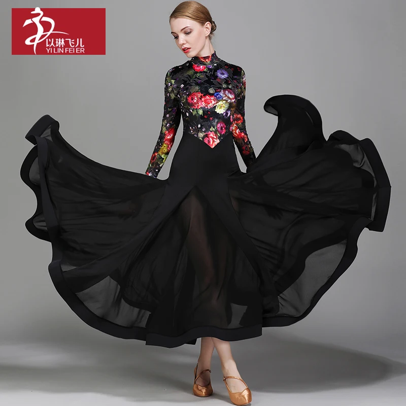 2017 вельветовые Бальные dancedress для женщин