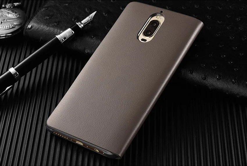 pu case for huawei Cao Cấp Thông Minh Gập Dành Cho Huawei Mate 9 Pro 9pro Từ Da Dành Cho Huawei Mate9 Pro Mate9pro Chống Sốc trường Hợp huawei waterproof phone case