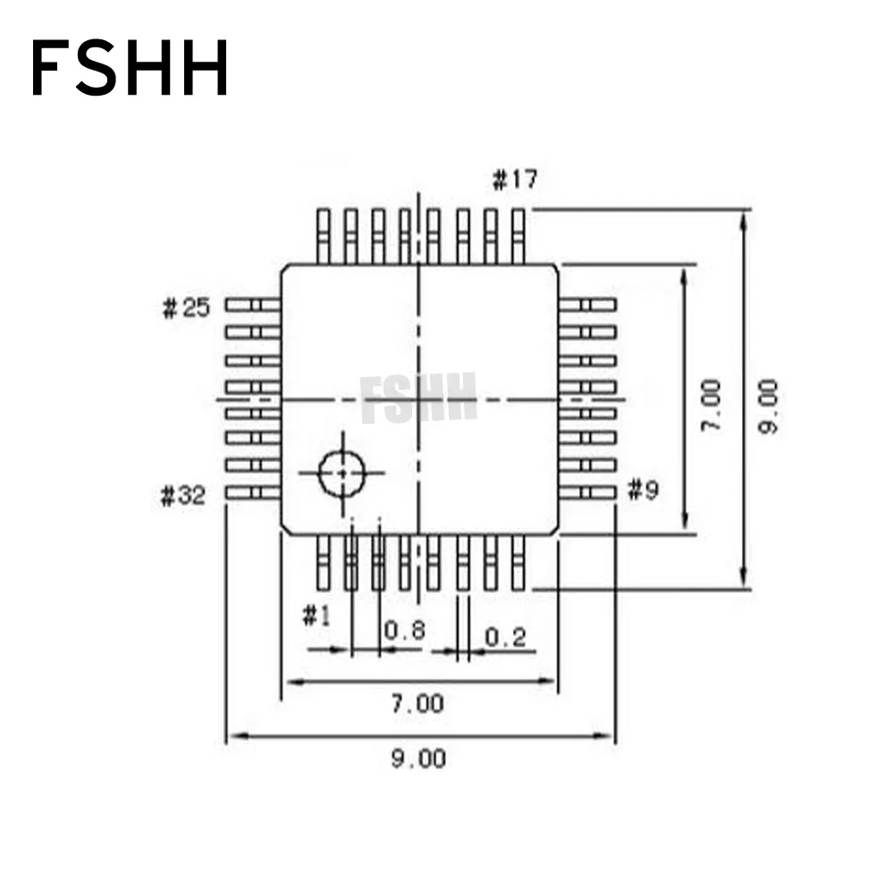 IC51-0324-1498 QFP32 TQFP32 FQFP32 IC Тесты burn-в гнездо адаптера Программирование 0,8 мм шаг