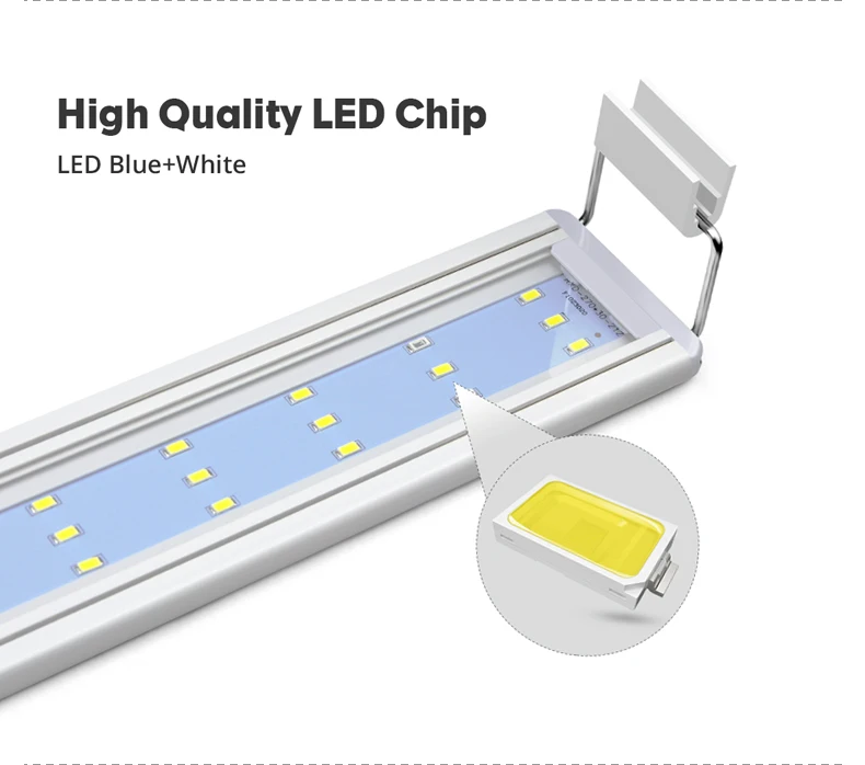 10 Вт, 15 Вт, 18 Вт, 20 Вт, 25 Вт Светодиодный светильник для выращивания водных растений, полный спектр, 220 В, светильник для аквариума с зажимом, водонепроницаемый светильник для аквариума