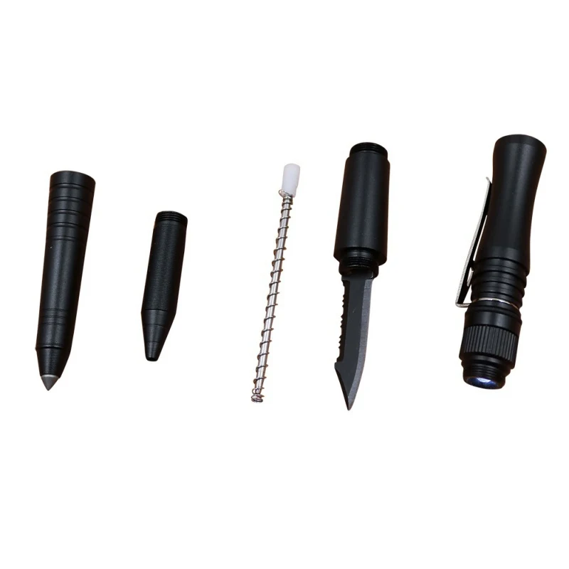 

Outdoor Multi-function Pen Survival Protection Tool Emergence Support Toughen Light Tools Kit Self Defense Supplies Tactical