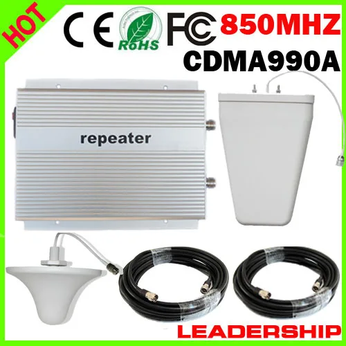 

HOME USE CDMA990A 850mhz 2Watts cellular mobile/cell phone signal repeater booster amplifier detector indoor ceiling antenna