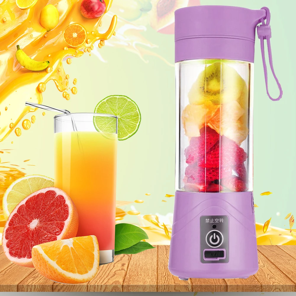 

Portable 380ml Electric Fruit Citrus Juicer Blender USB Lemon Juicer Bottle Cup Milkshake Smoothie Maker Vegetable Rechargea