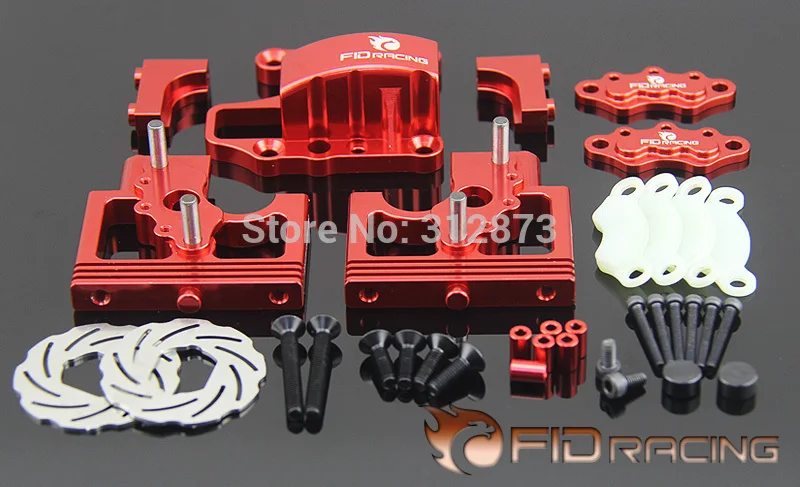 

FID Racing LOSI DBXL Alloy centra diff mount &Adjustable Calipers Version (silver and red)